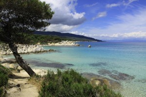 Glasklares Meer auf Sithonia